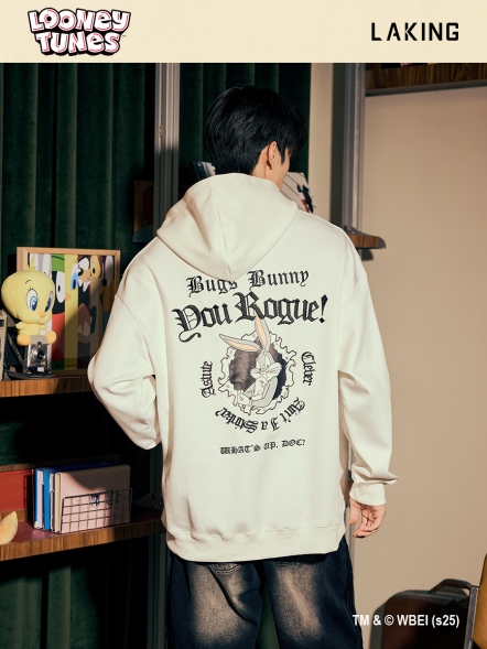 樂一通x哥德刺繡兔巴哥長帽T