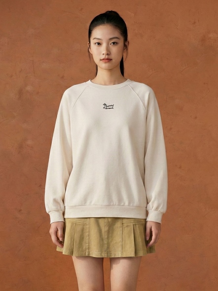 萌趣連肩袖邦尼兔上衣