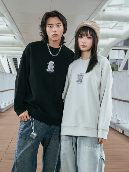 潮流街頭嘻哈人物大學T