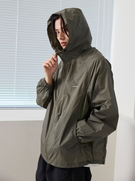 輕薄連帽風衣薄外套