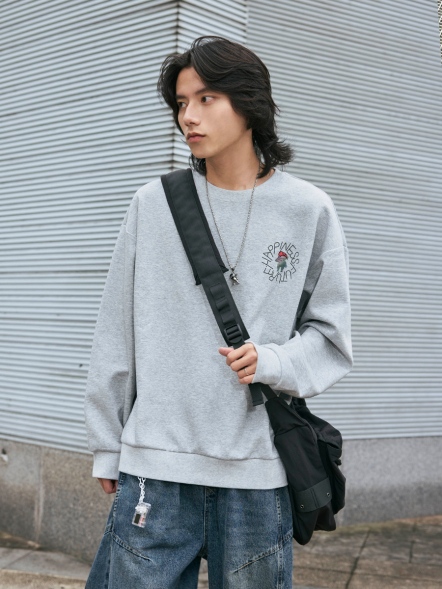 立體燙印紅帽彩色小人大學T