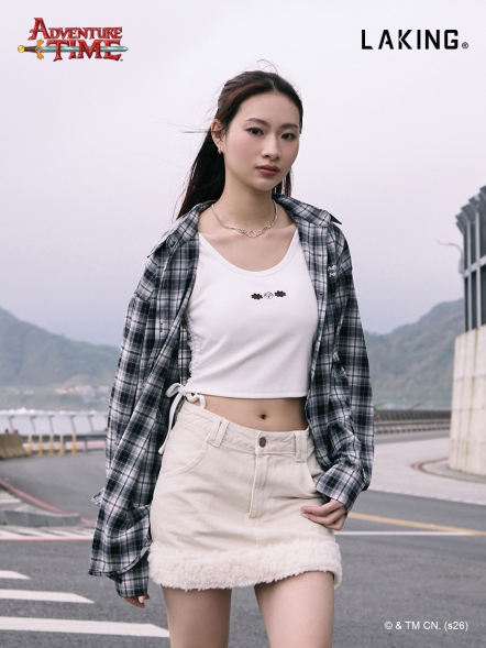 探險活寶X老皮小花抽繩背心上衣