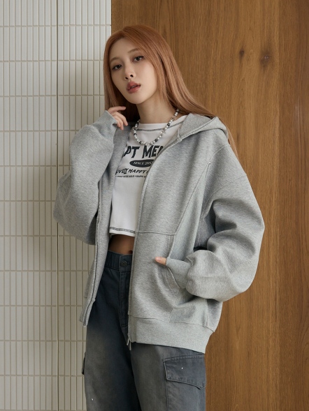 簡約立體剪裁棉布薄外套