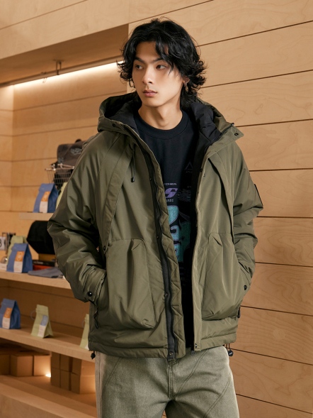 休閒百搭連帽工裝外套