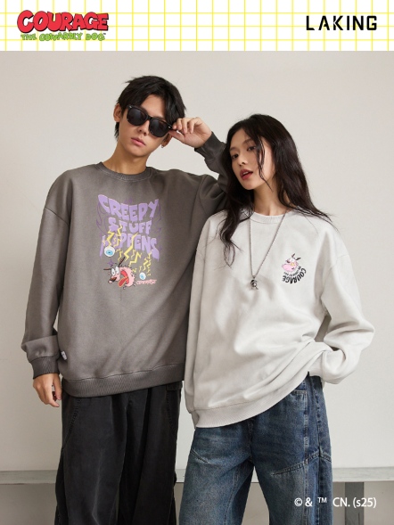 膽小狗英雄-Creepy Style大學T