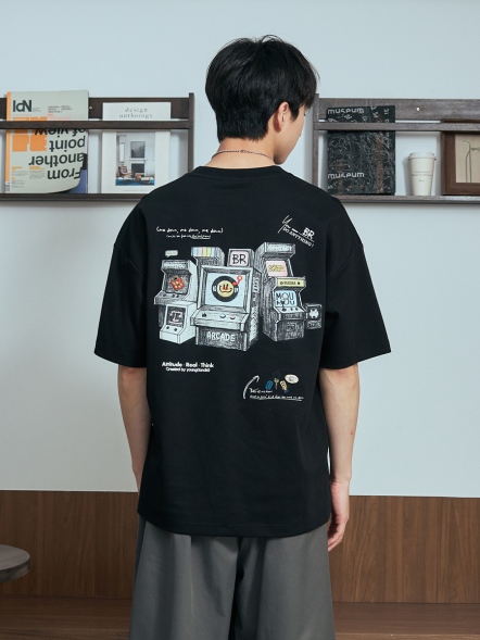 趣味手繪遊戲機台短T